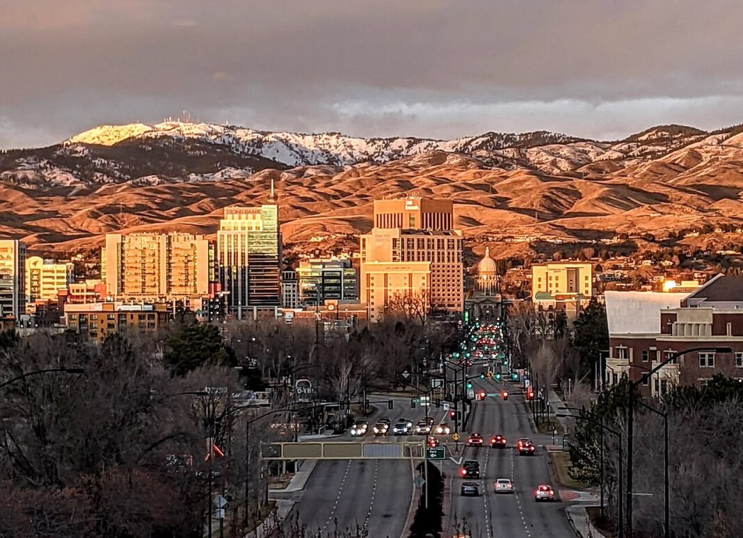 Idaho Travel Guide 2026: Best Places to Visit in the Gem State Boise Idaho downtown skyline in winter 2021, Idaho capital city