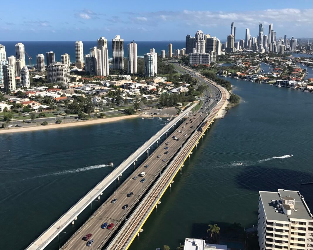 Gold Coast and Queensland Beaches: Sun, Surf, and Theme Parks Gold Coast Surfers Paradise skyline Queensland Australia beach tourism