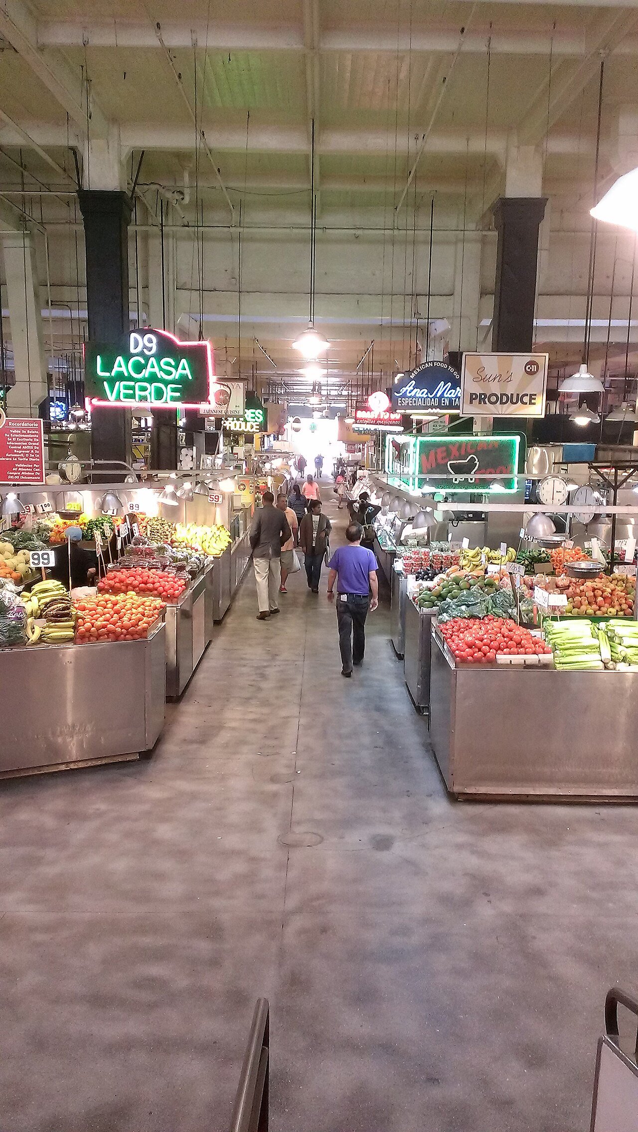 Grand Central Market Los Angeles California USA historic food market downtown stalls vendors