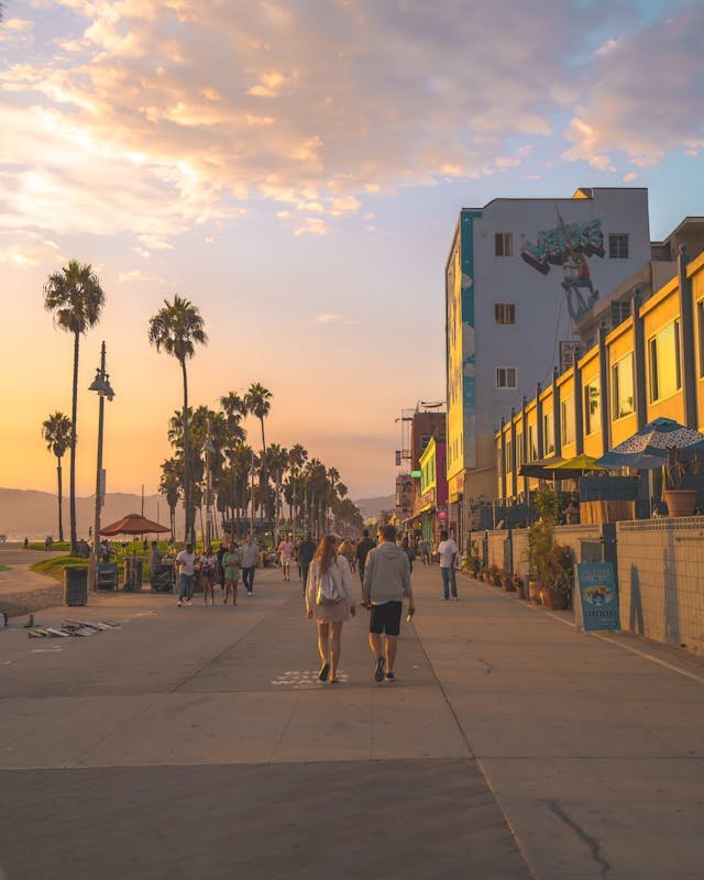 Los Angeles Hidden Gems: The Local’s Guide to LA Beyond Hollywood Venice Beach Ocean Front Walk boardwalk Los Angeles California USA people palm trees travel