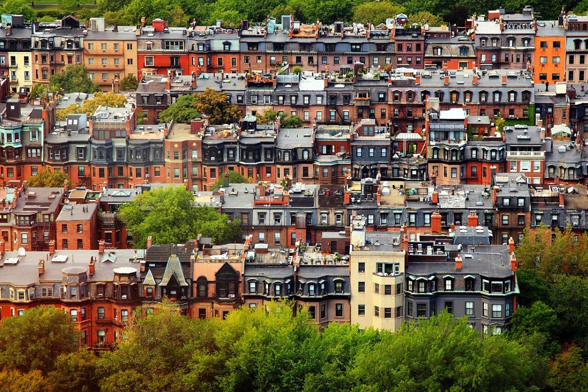 Cost of Living in Massachusetts 2026: Boston Premium and Affordable Alternatives Back Bay brownstone rowhouses Boston Massachusetts Commonwealth Avenue