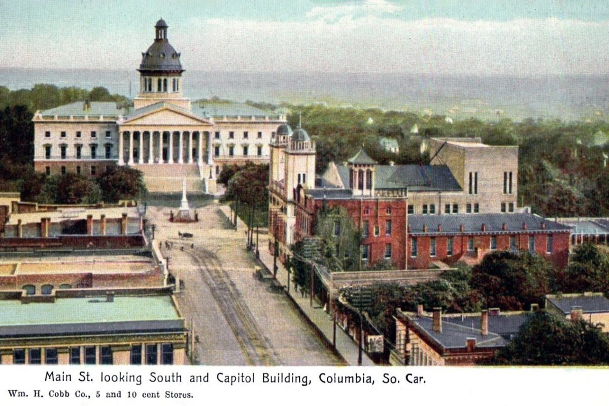 Moving to South Carolina in 2026: Complete Relocation Guide Columbia South Carolina Main Street looking south to State Capitol building