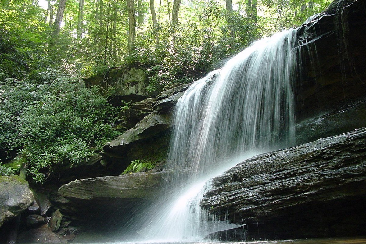 Outdoor Activities in Pennsylvania 2026: Poconos, Pennsylvania Wilds, and the Appalachian Trail Jonathan's Run Falls waterfall Pennsylvania Laurel Highlands Ohiopyle hiking