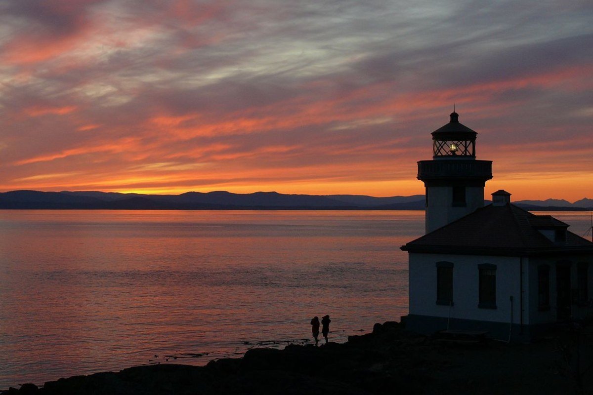 Best Places to Live in Washington State 2026: Seattle Neighborhoods, Eastside, and Beyond the Cascades Lighthouse at sunset San Juan Islands Washington State Pacific Northwest