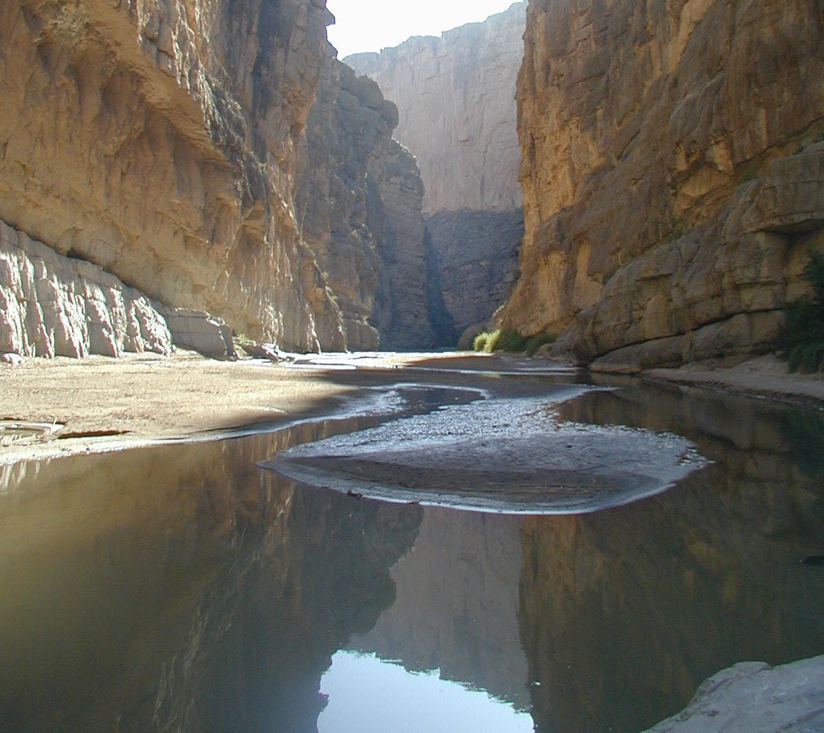 Santa Elena Canyon Big Bend National Park Rio Grande limestone cliffs reflection Mesa de Anguila Chihuahuan Desert