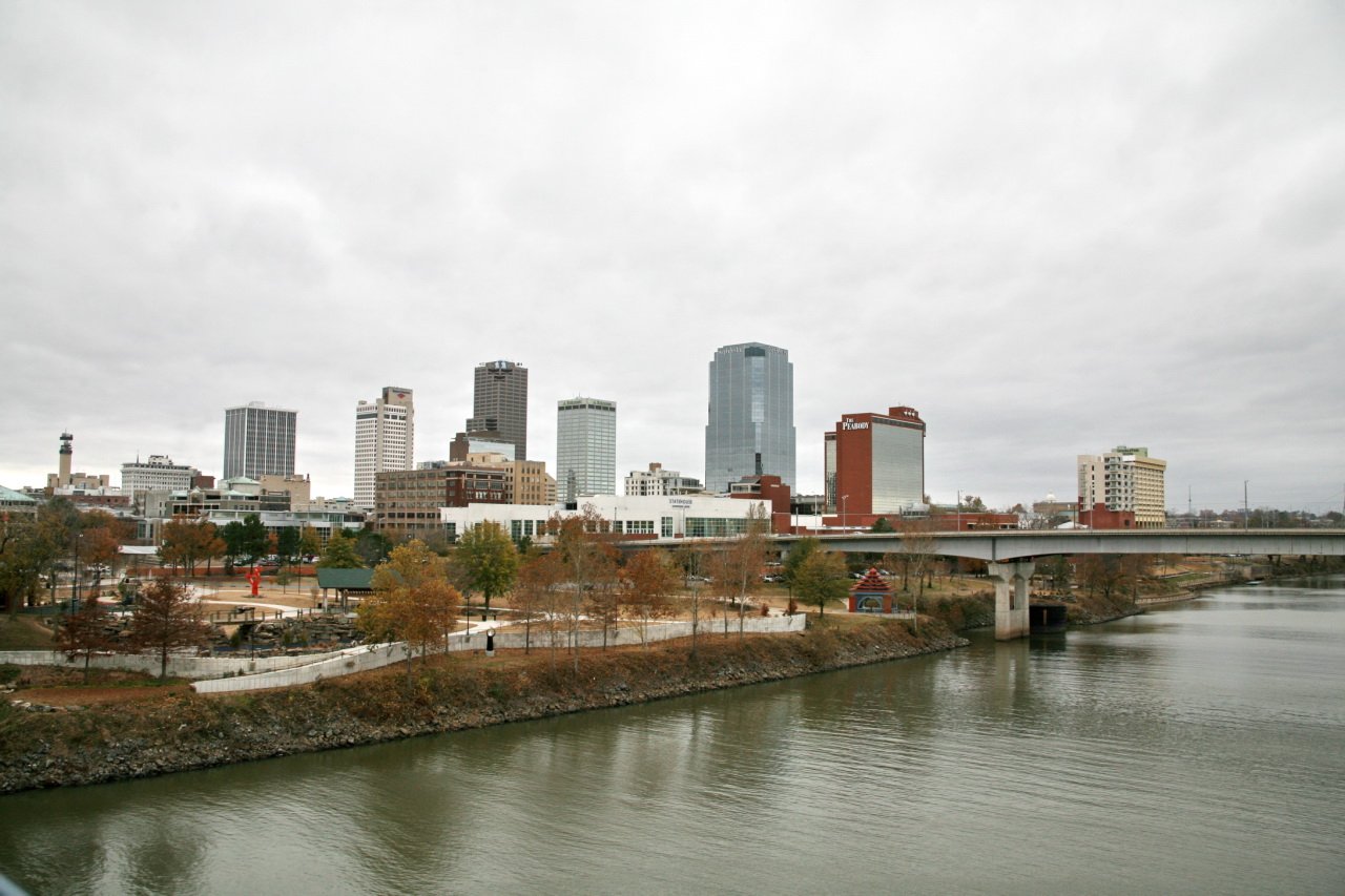 Downtown Little Rock Arkansas United States city skyline capital buildings