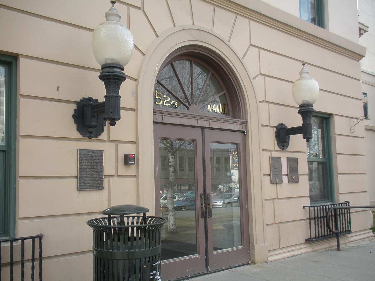 Downtown Anchorage Old Anchorage City Hall area Alaska