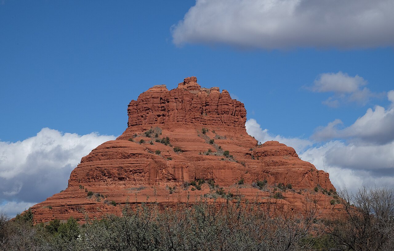 Bell Rock the iconic red sandstone butte and energy vortex site in Sedona Arizona