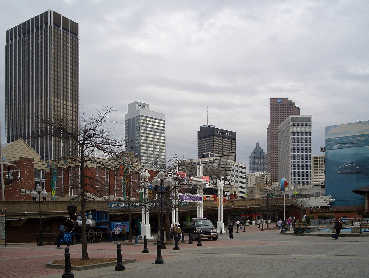 Atlanta city center skyline Georgia United States