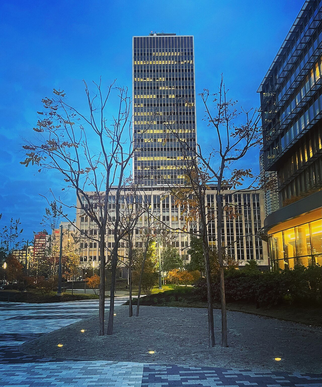 Downtown Indianapolis City-County Building government center Indiana USA