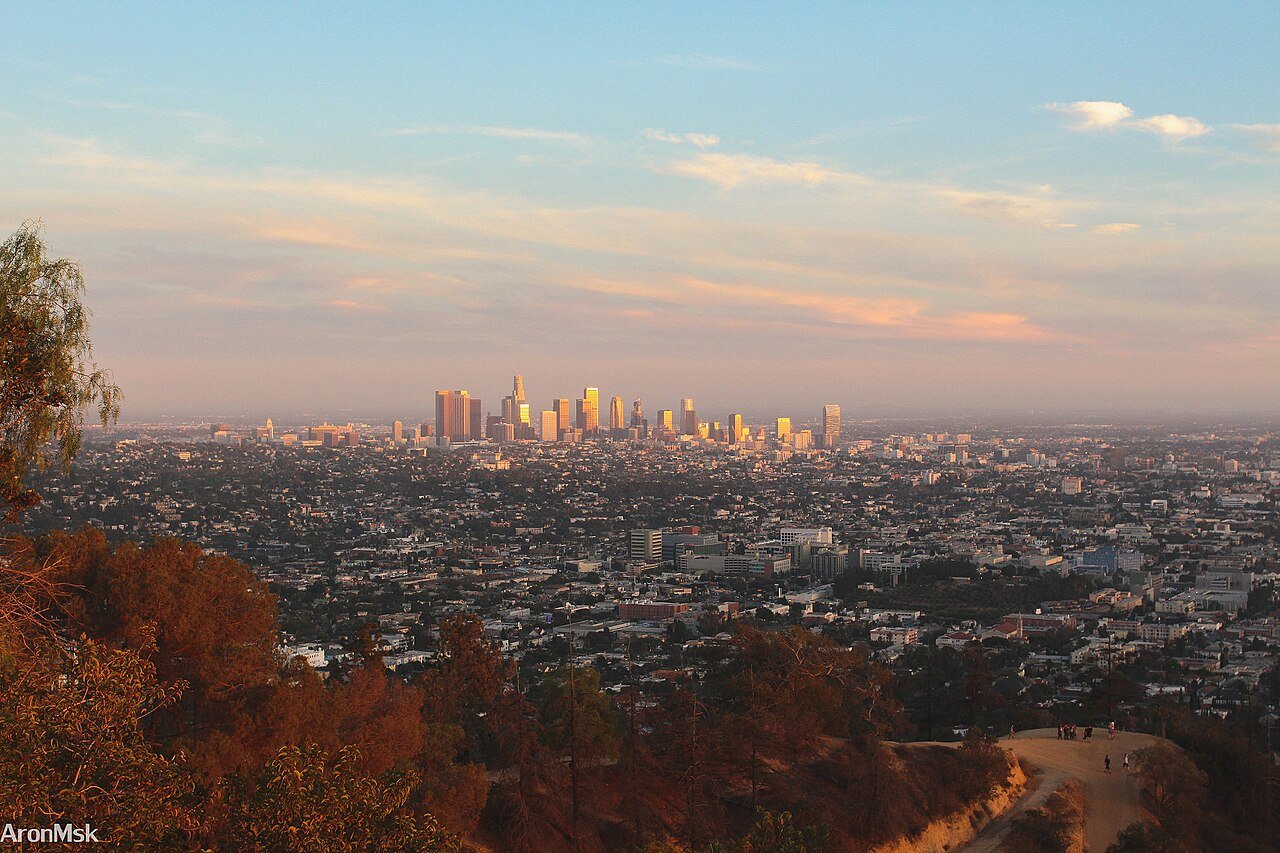 Downtown Los Angeles California skyscrapers city centre urban landscape