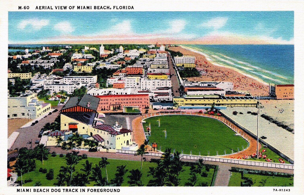 Downtown Miami skyline Biscayne Bay Florida United States