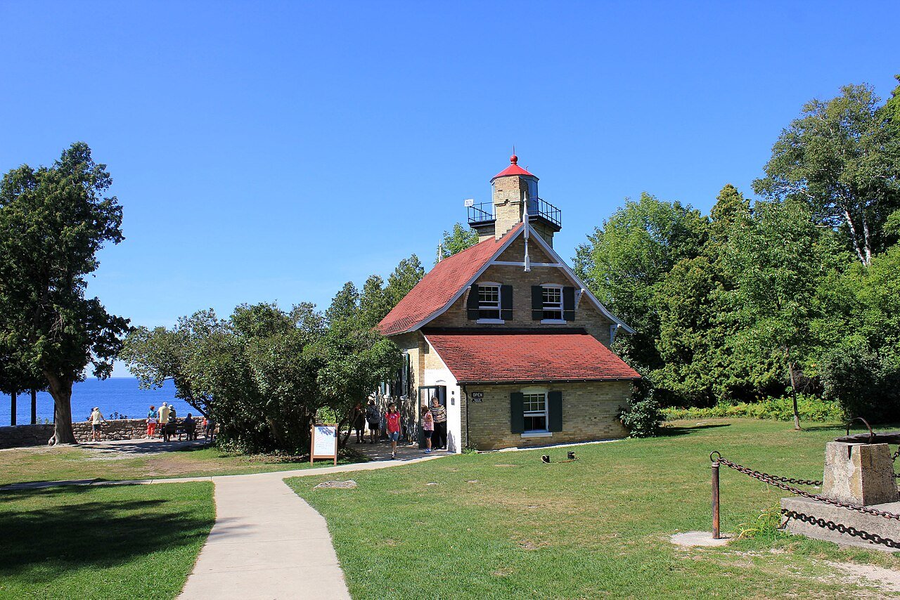 Peninsula State Park Door County Wisconsin lighthouse landscape Lake Michigan Green Bay shoreline