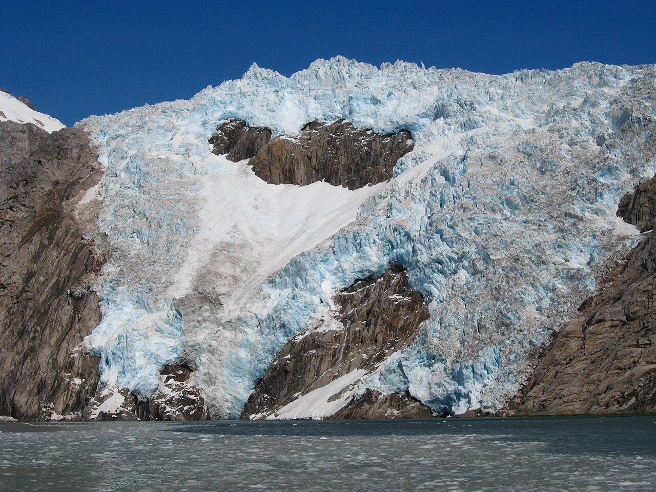 Lamplugh Glacier tidewater glacier Glacier Bay National Park Alaska panoramic view