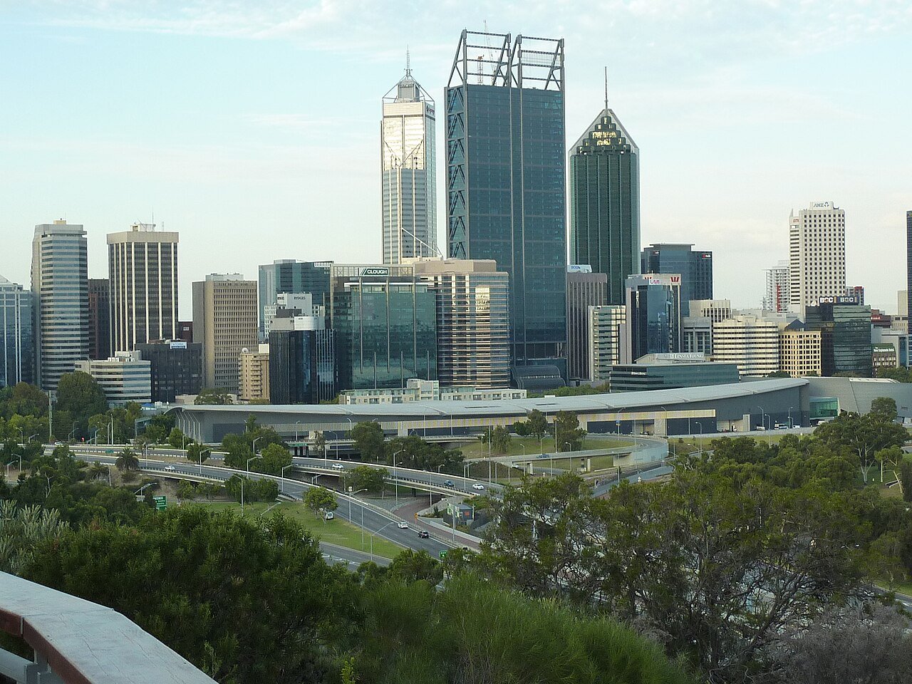 Perth Western Australia capital city Swan River CBD skyline