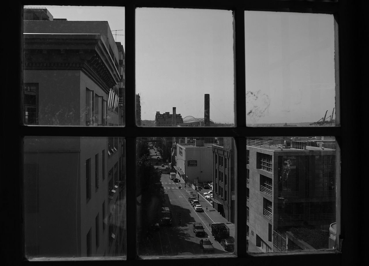 Seattle Washington State urban landscape skyline Puget Sound Cascades aerial cityscape Pacific Northwest