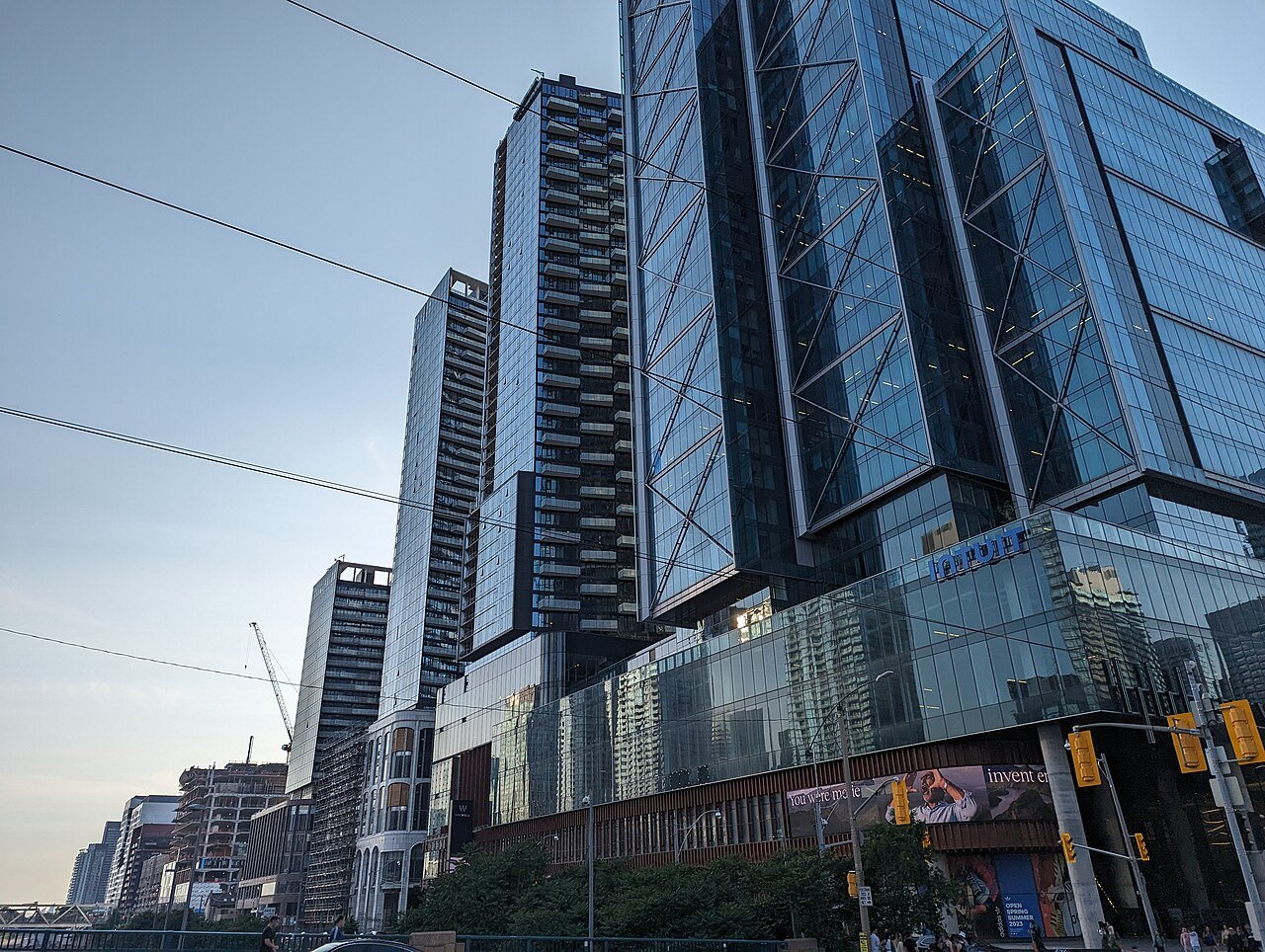 Toronto skyline panoramic view Ontario Canada CN Tower downtown waterfront
