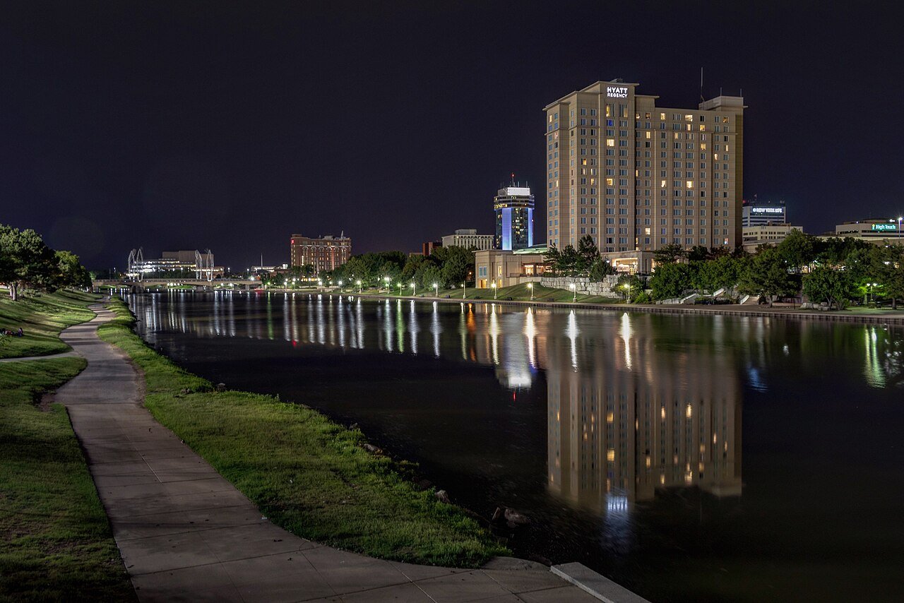 Wichita Kansas skyline downtown United States