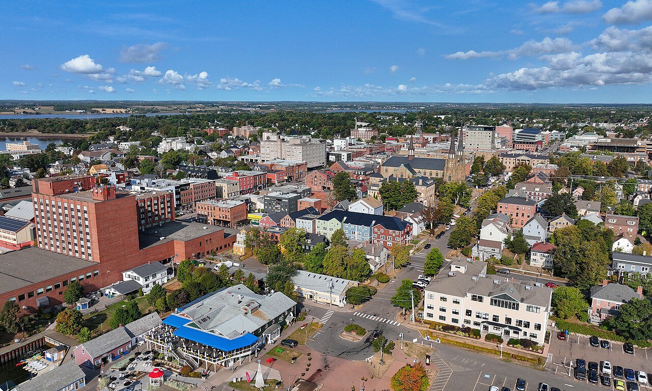 Charlottetown Prince Edward Island waterfront skyline — the smallest provincial capital in Canada and the site of the 1864 Confederation Conference that led to Canadian nationhood