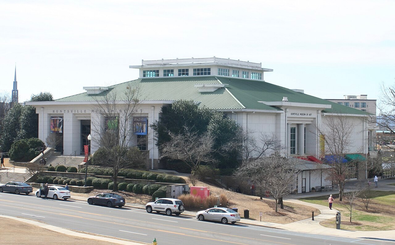 Huntsville Museum of Art exterior in downtown Huntsville Alabama 2023