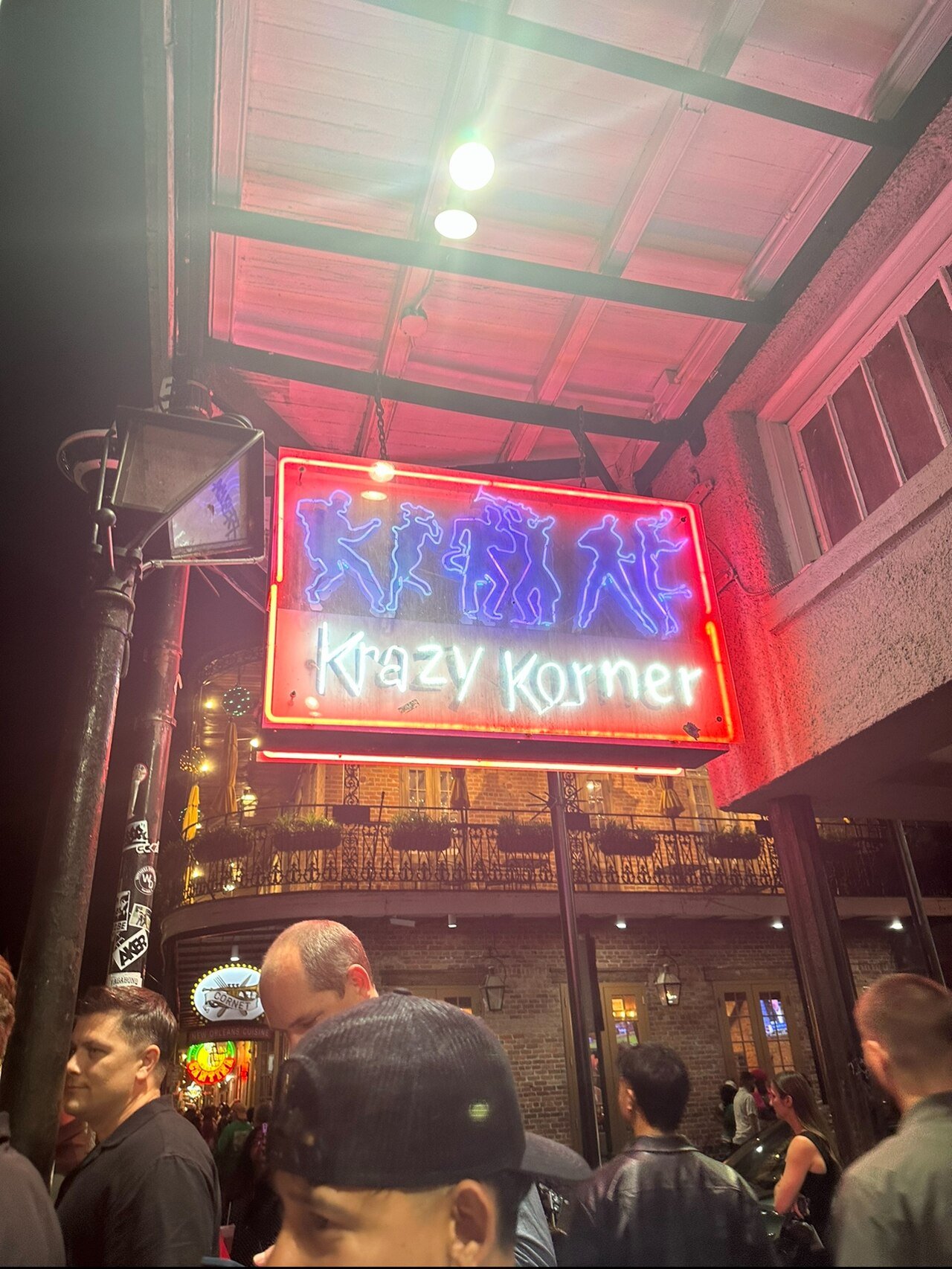 Live music on Bourbon Street in New Orleans — the city's jazz and blues scene pulses every night of the week