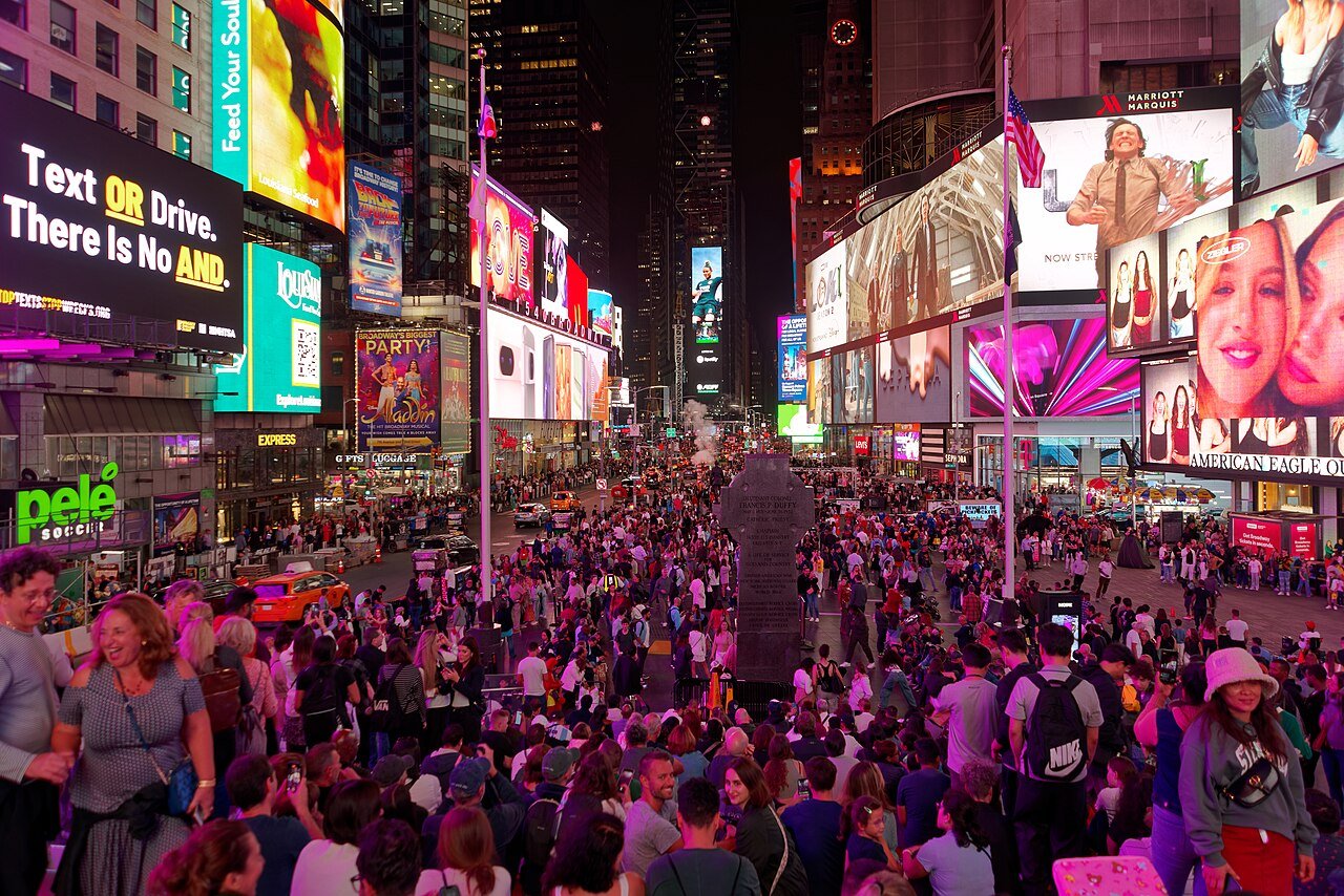 Lower Manhattan skyline from Brooklyn New York City USA panorama financial district skyscrapers