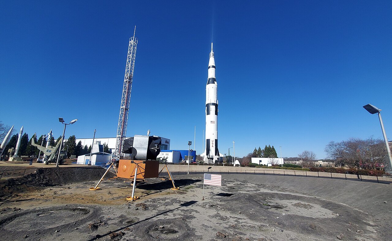 Saturn V rocket on display at the U.S. Space and Rocket Center in Huntsville Alabama