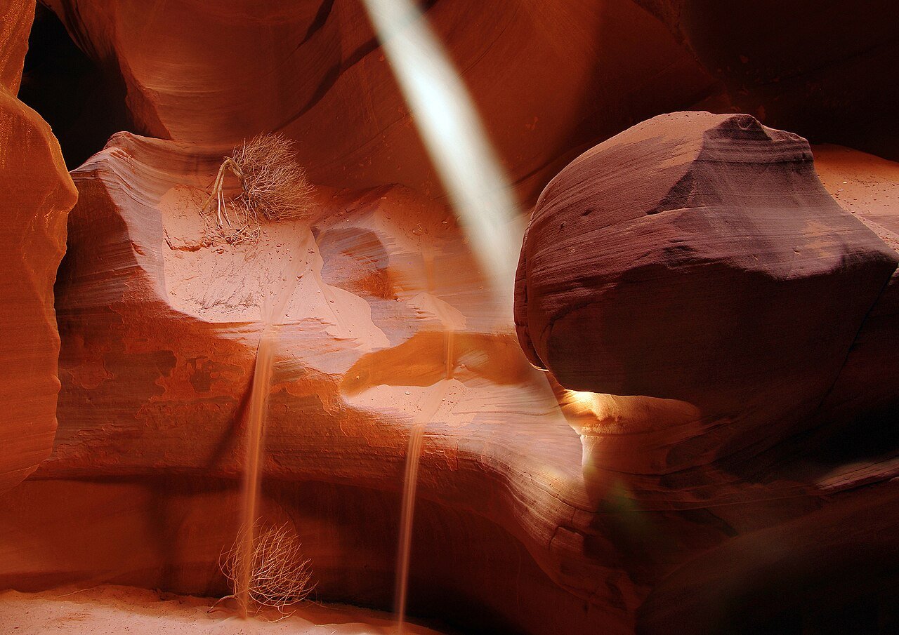 Antelope Canyon Arizona USA light beams slot canyon Page Navajo Nation Southwest USA