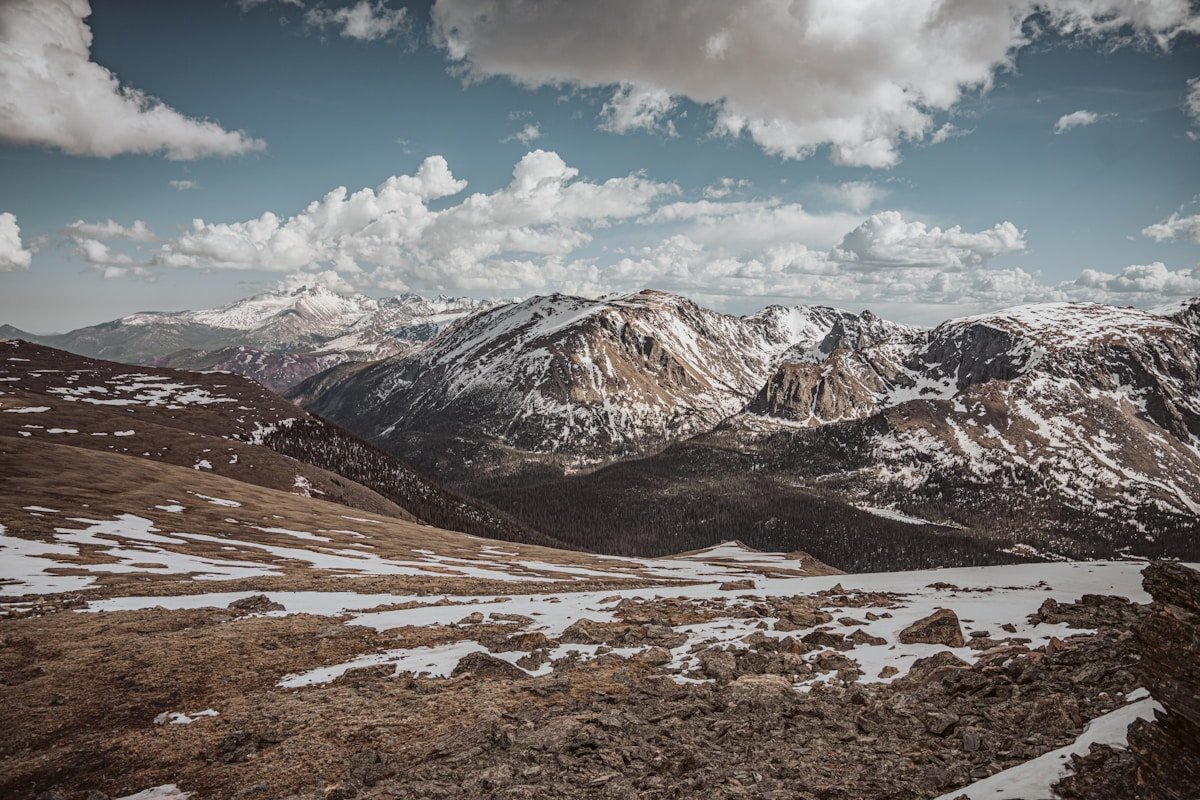 Colorado Rocky Mountains Front Range snow-capped peaks alpine tundra Denver Boulder Fort Collins backdrop