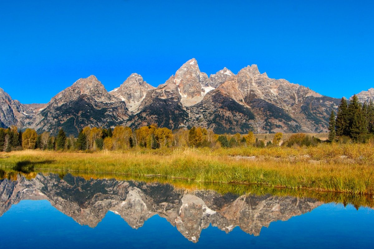 Grand Teton National Park Wyoming reflection Snake River mountains wilderness Jackson Hole