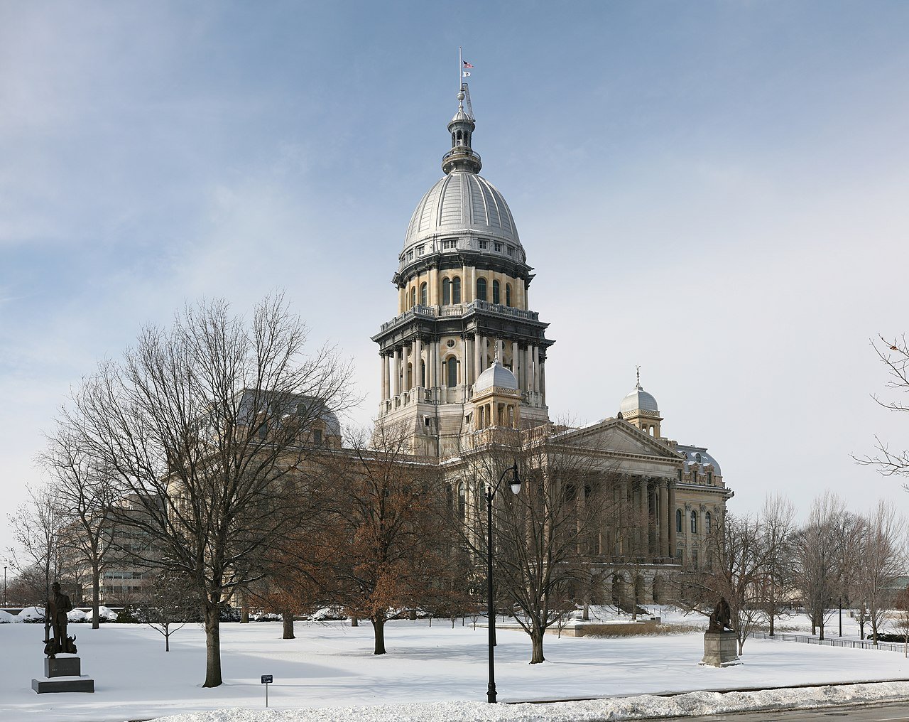 Illinois State Capitol Springfield panoramic view dome neoclassical architecture