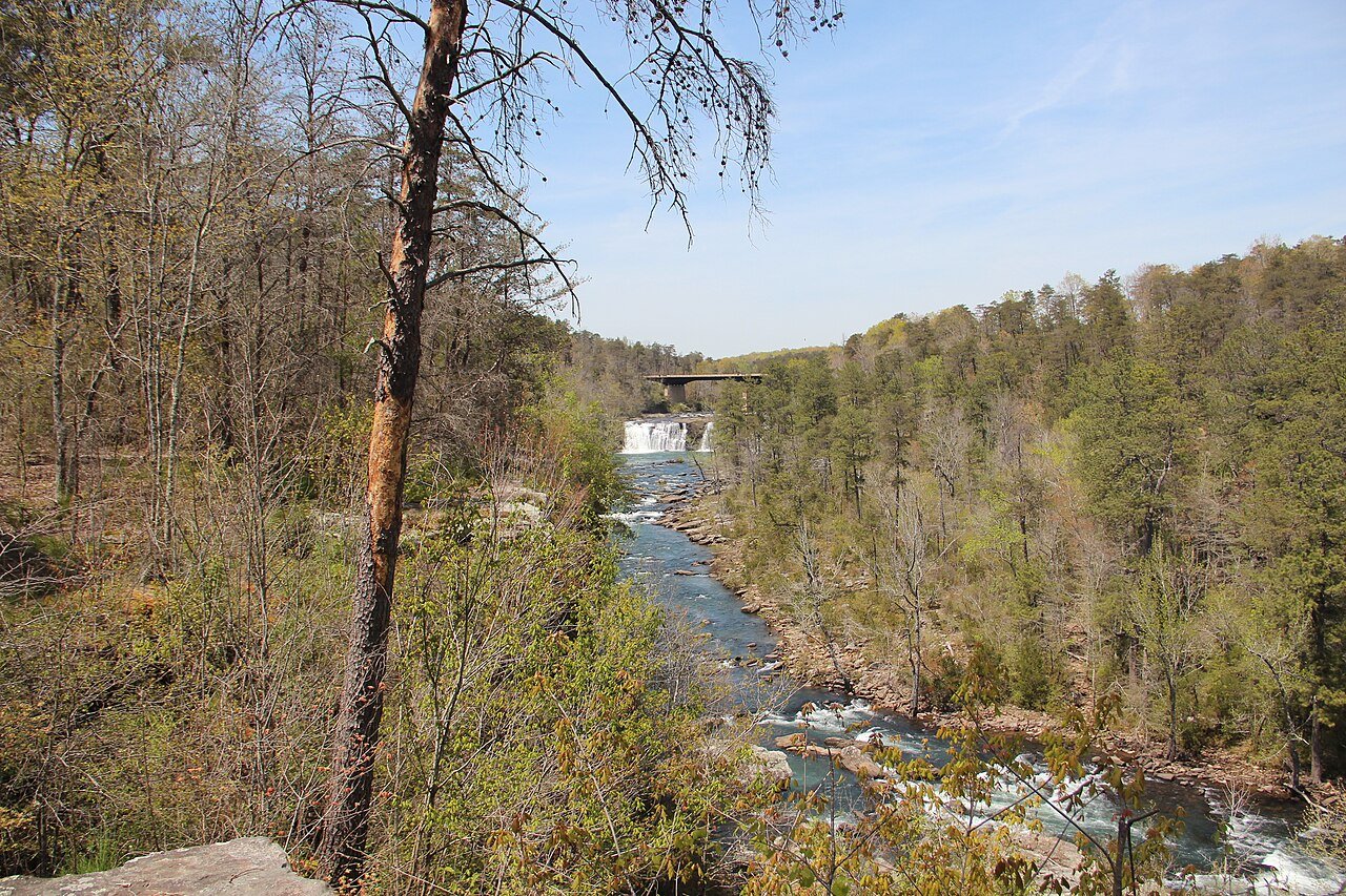 Little River Falls overlook Alabama DeKalb County canyon waterfall scenic
