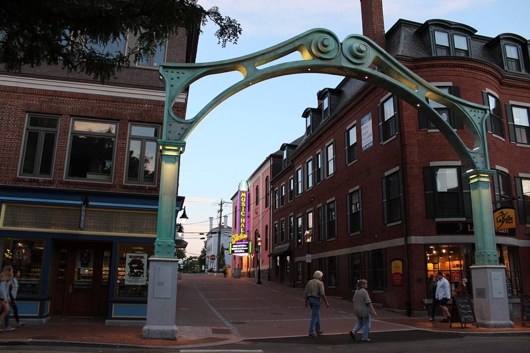 Cost of Living in New Hampshire 2026: No Income Tax, No Sales Tax, and the Boston Premium Historic theater in downtown Portsmouth, New Hampshire