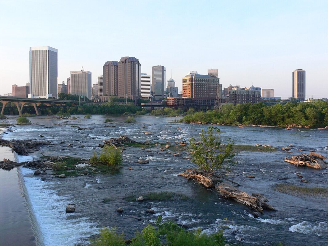 Best Places to Live in Virginia 2026: Arlington, Richmond, Charlottesville, and Beyond Falls of the James River in downtown Richmond, Virginia