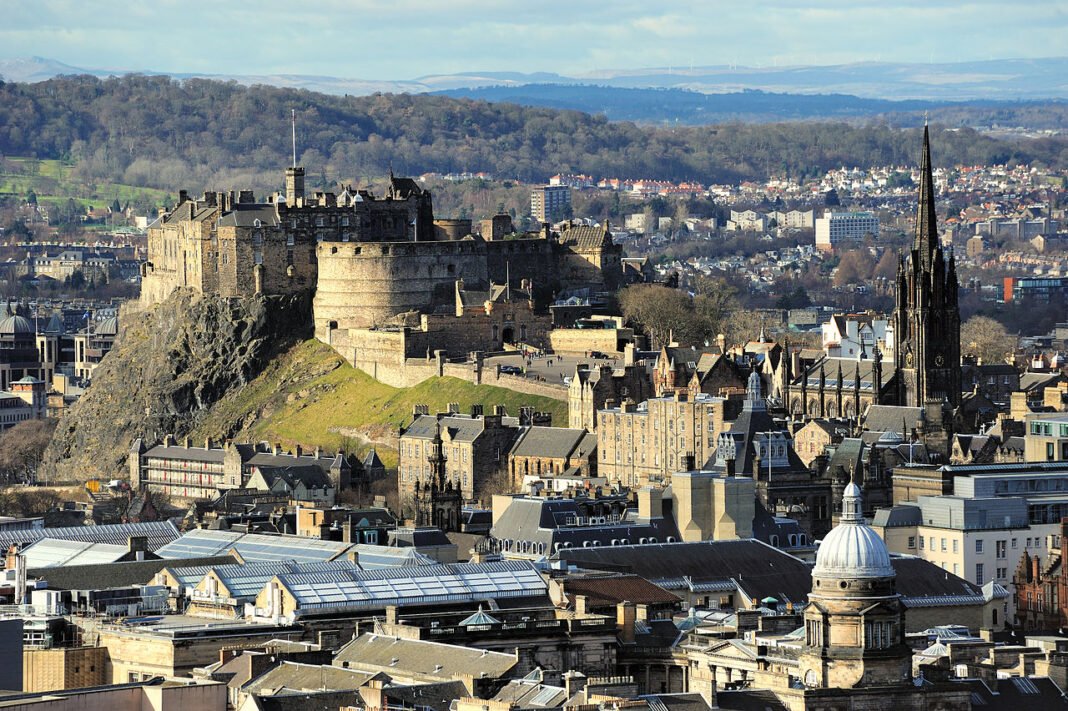 Edinburgh City Guide: The Athens of the North Edinburgh Castle Rock on volcanic hill, Scotland