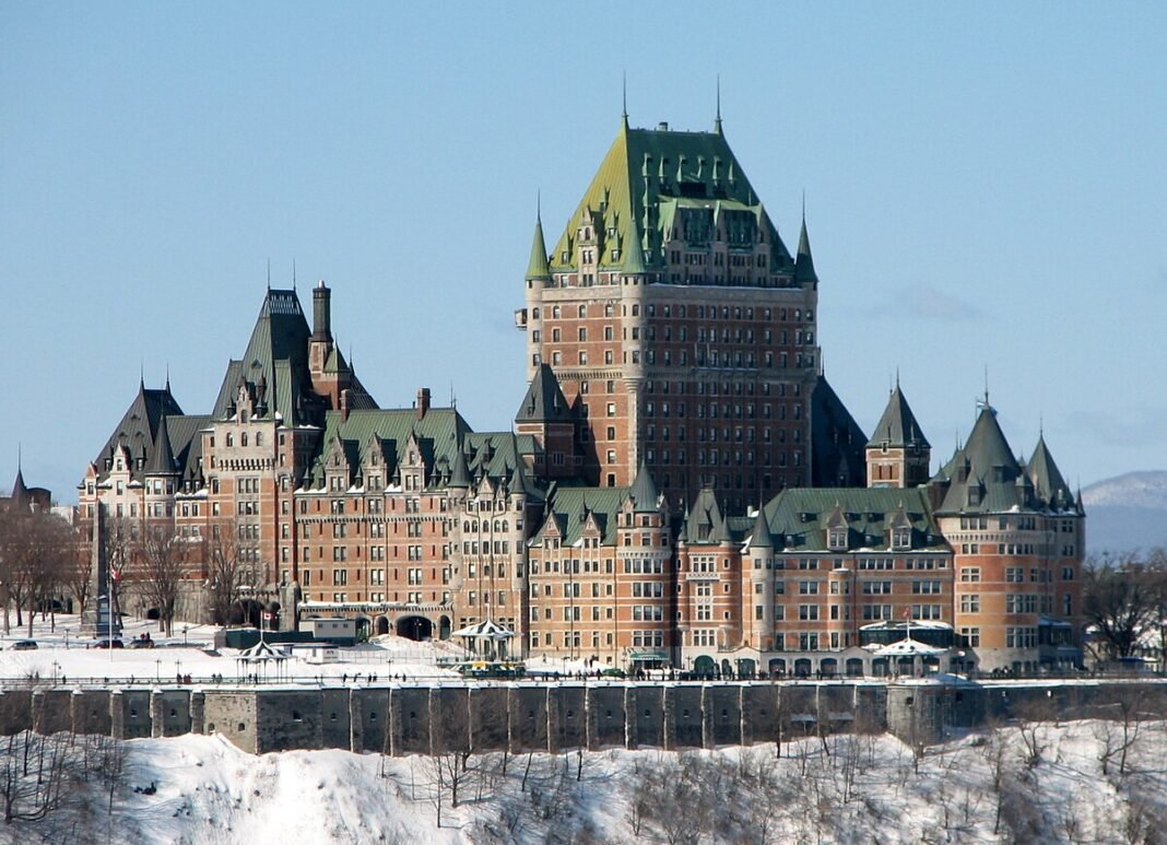 Quebec City and the French-Canadian Experience Château Frontenac castle hotel in Old Quebec City, Canada