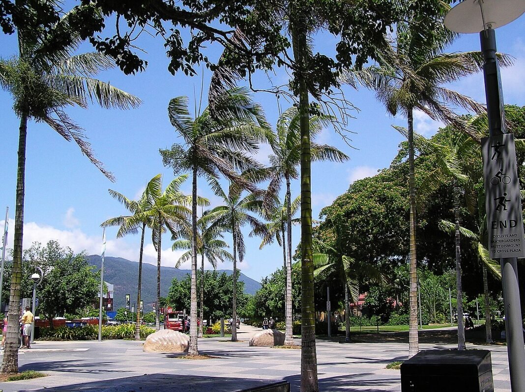 Cairns and Tropical North Queensland Complete Guide Cairns Esplanade lagoon and waterfront, tropical North Queensland, Australia
