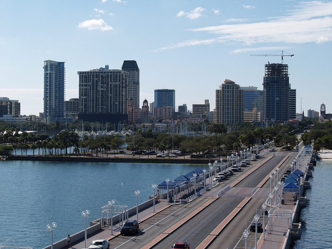 Best Cities to Live in Florida in 2026: Tampa, St. Pete, Jacksonville and More St. Petersburg skyline from The Pier, Florida
