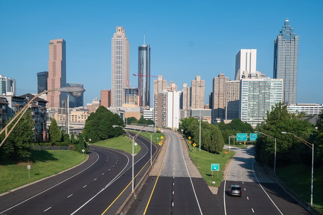 Cost of Living in Georgia 2026: Southern Value Meets Big-City Options Atlanta skyline from Jackson Street Bridge, Georgia 2020