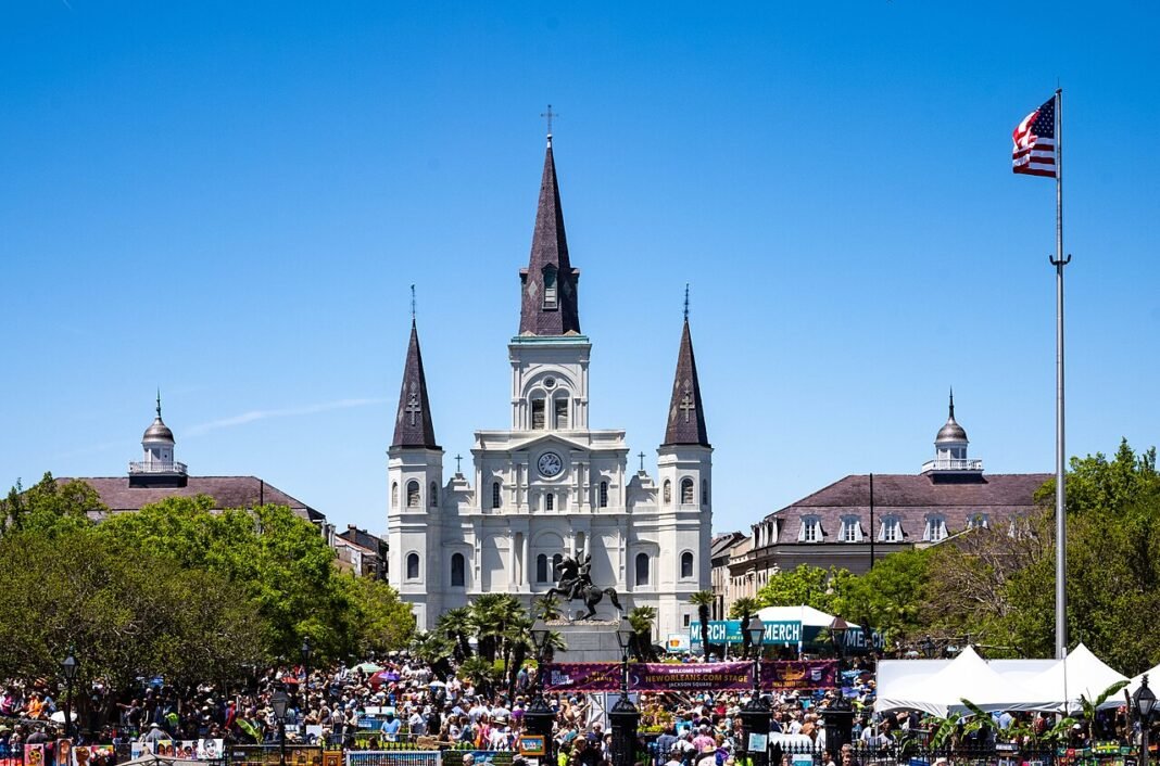 Louisiana Travel Guide 2026: New Orleans, Bayou Country, and Cajun Culture Jackson Square during French Quarter Fest, New Orleans, Louisiana 2024