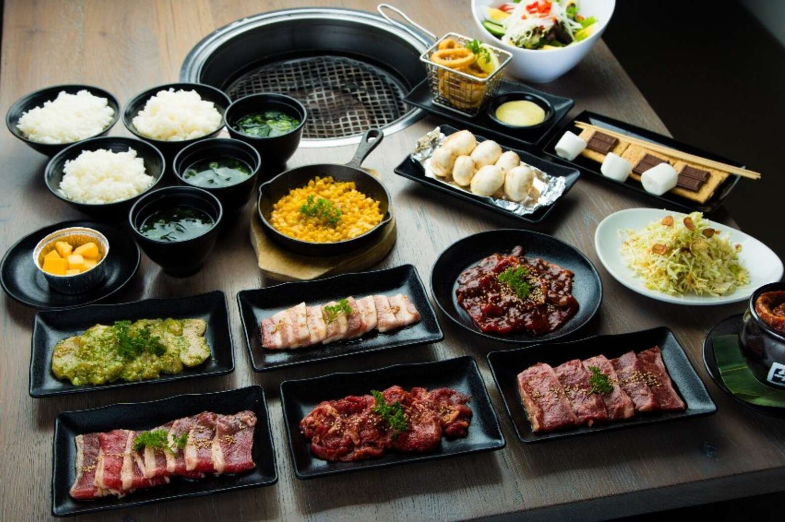 Gyu-Kaku Japanese BBQ tabletop grill in Boston