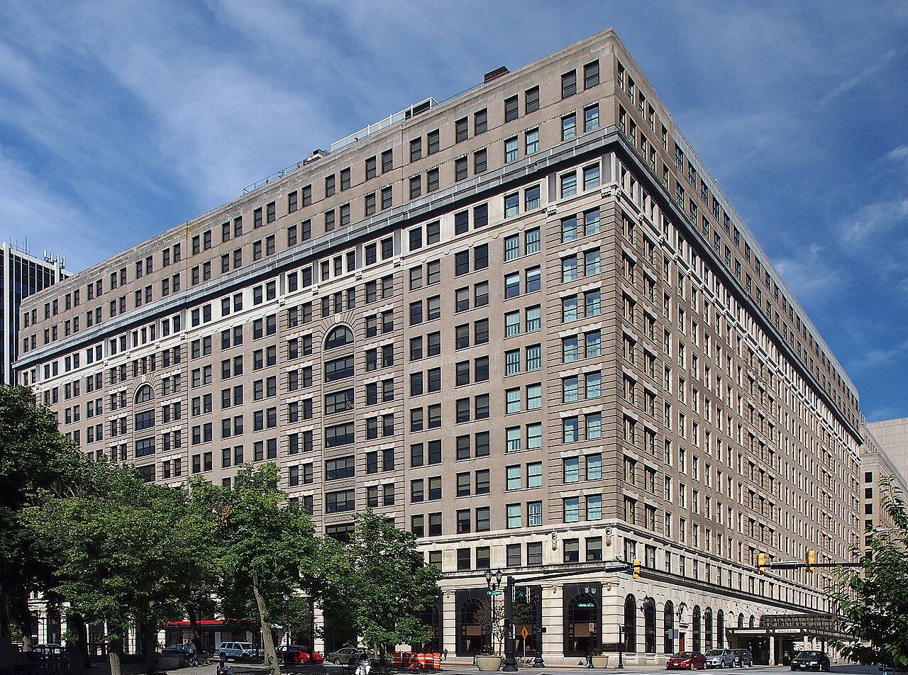 DuPont Building in downtown Wilmington Delaware historic Beaux-Arts corporate office block on Market Street