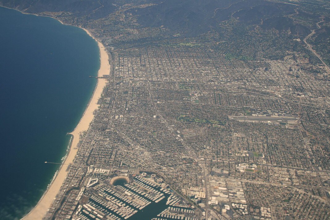 Los Angeles Hidden Gems: The Local’s Guide to LA Beyond Hollywood Aerial view Santa Monica Bay beach coastline Marina del Rey Los Angeles California USA local travel guide
