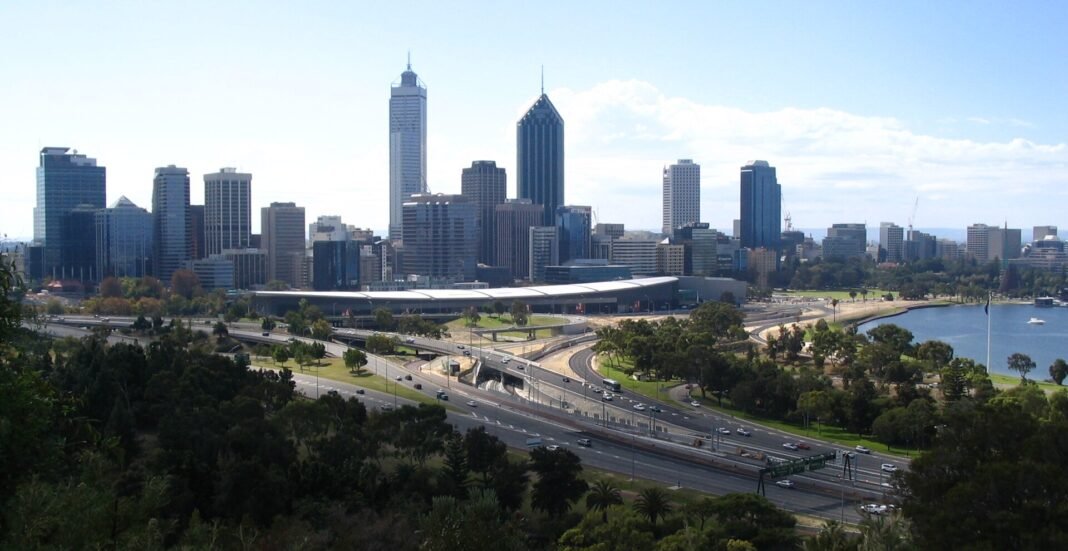 Best Places to Live in Western Australia 2026: Perth Suburbs, Fremantle, and the South West Perth CBD skyline and the Swan River seen from Kings Park, Western Australia